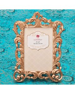 Magnificent Rose Gold Baroque 4 x 6 frame from gifts by fashioncraft