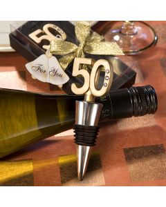 50Th Anniversary Wine Bottle Stopper Favors