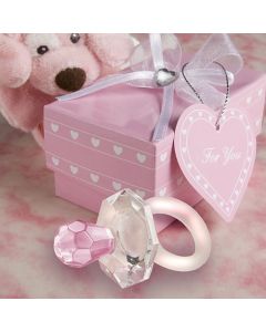 Choice Crystal Pink Pacifier Favors