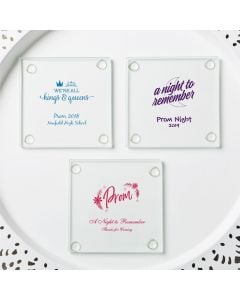 personalized stylish coasters - prom design