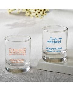 Personalized Shot glass or votive  - graduation design