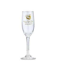 Personalized Champagne Glass Flute - Anniversary