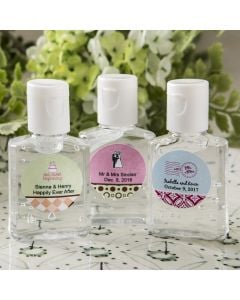 Personalized expressions hand sanitizer favors