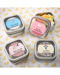 Personalized Expressions Collection Clear Top Mint Tin Favors