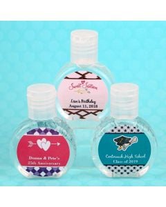 Personalized expressions hand sanitizer favor