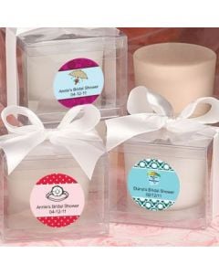Fashioncraft'S Personalized Expressions  Collection Candle Favors - Bridal Shower