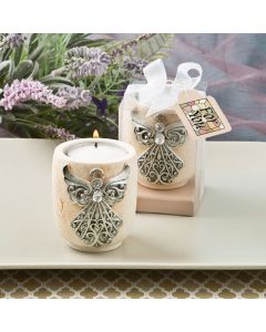Exquisite angel design candle tea light holder from fashioncraft