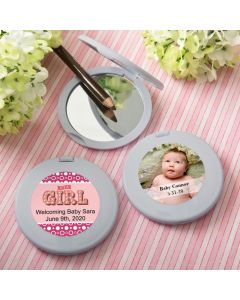 Personalized Expressions Collection silver Compact mirror  - Baby