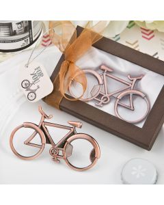 Vintage Bicycle design antique copper color metal bottle opener