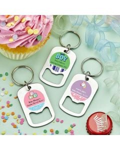 Personalized Stainless Steel Small Key Chain Bottle Opener Baby Shower