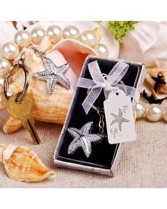 Brilliant starfish key chain