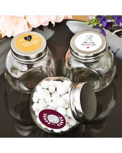 Monogram Collection candy glass jar