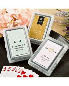 Monogram Collection playing card favors