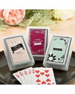 Vintage Design Collection playing card favors