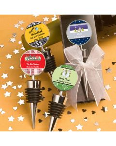 Design Your Own Collection Wine  Bottle Stopper Favors - Holiday