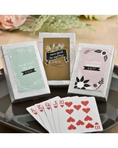 Vintage Design Collection playing card favors
