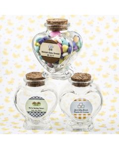 Personalized Expressions Collection heart shaped glass jars