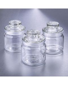 Perfectly Plain Collection Glass Jar With Sealed Cover