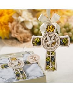 Holy Natures Harvest Themed Cross Ornament from Fashioncraft