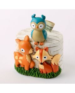 woodland animals bank from gifts by fashioncraft