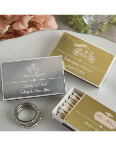 Personalized Metallics Collection Matchbox Favors (PACK OF 50)