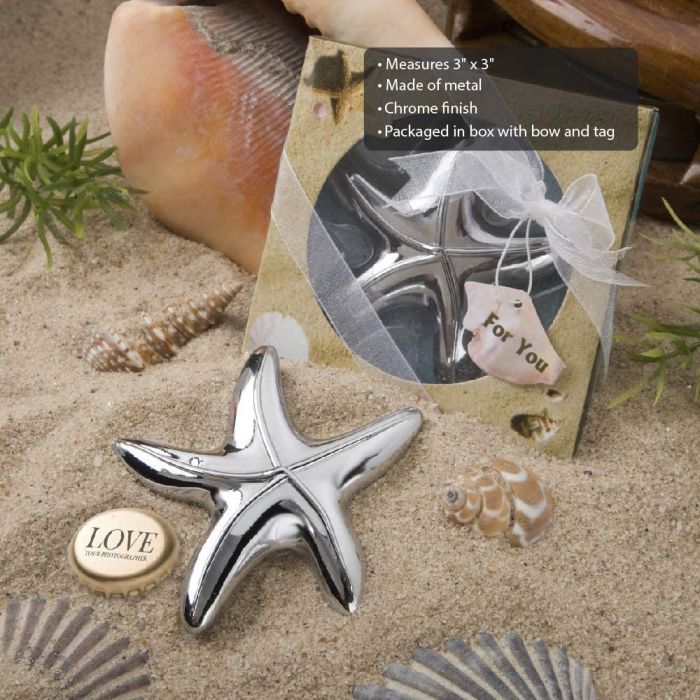 25  Brilliant starfish key chain wedding favors beach theme party bridal shower 