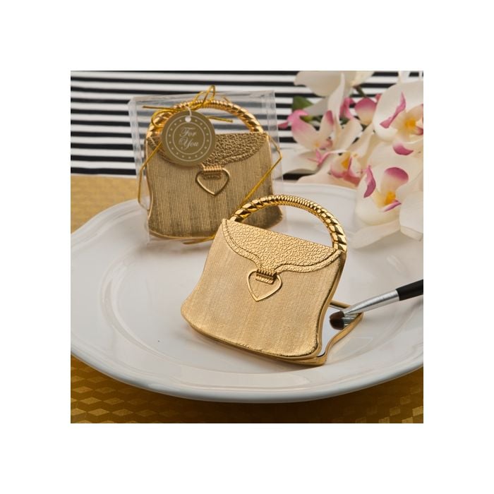 Gold Purse Compact Mirror Favors Bridal Shower Favor Glamour Party 